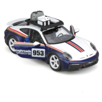 Bburago racing porsche 911 dakar blue 953 roughroads, 1:24