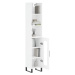 vidaXL Skříň highboard bílá s vysokým leskem 34,5x34x180 cm kompozit