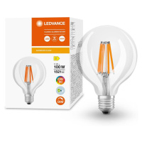 LED žárovka Globe E27 G95 11W = 100W 1521lm 4000K Neutrální 300° CRI90 Filament Stmívatelná LEDV