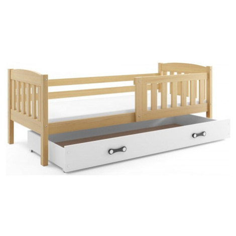 Dětská postel KUBUS s úložným prostorem 90x200 cm - borovice Ružové BMS