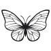 Vsepropejska Motýl dekorace na zeď 8 Rozměr (cm): 38 x 25, Dekor: Černá