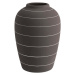 Tmavě hnědá keramická váza PT LIVING Terra, ⌀ 13 cm