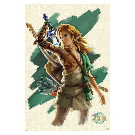 Plakát The Legend of Zelda: Tears of the Kingdom - Link Unleashed Pyramid