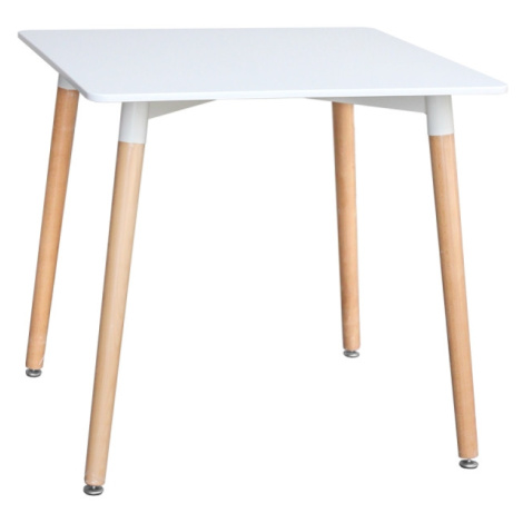 Jídelní stůl FARUK 80x80 cm, bílý Idea