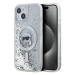 Kryt Karl Lagerfeld KLHMP15SLGKISGH iPhone 15 6.1" hardcase transparent Liquid Glitter Karl Head