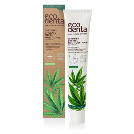 ECODENTA Certifikovaná BIO multifunkční zubní pasta s konopným olejem 75 ml