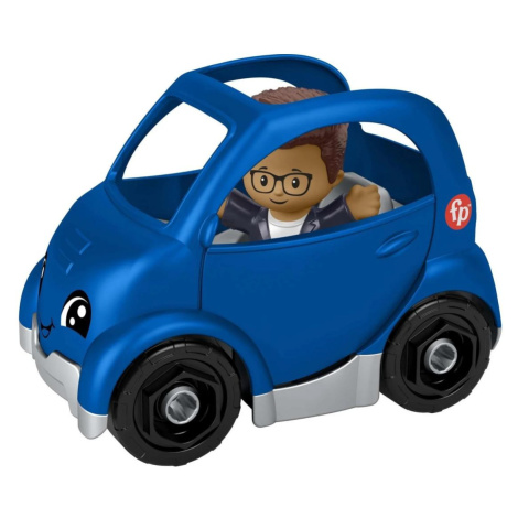 Mattel fisher price little people modrý elektromobil, hmx82
