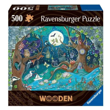 Dřevěné puzzle Kouzelný les 500 dílků Ravensburger