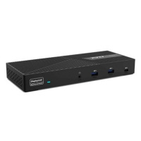 PORT CONNECT univerzální dokovací stanice, 3x 4K USB-C + USB A,černá