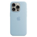 Apple iPhone 15 Pro Silikonový kryt s MagSafe světle modrý MWNM3ZM/A Světle modrá