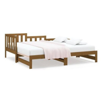 Výsuvná postel medově hnědá 2× (90 × 200) cm masivní borovice, 820744