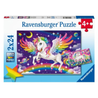 Jednorožec a Pegas 2x24 dílků Ravensburger