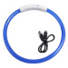 Reedog Full Light USB dobíjecí svítící obojek pro psy a kočky - modrá  S