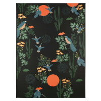 Černý koberec 123x180 cm Bloom – Nattiot