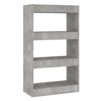 Shumee dělící stěna betonově šedá 60×30×103 cm dřevotříska, 811659