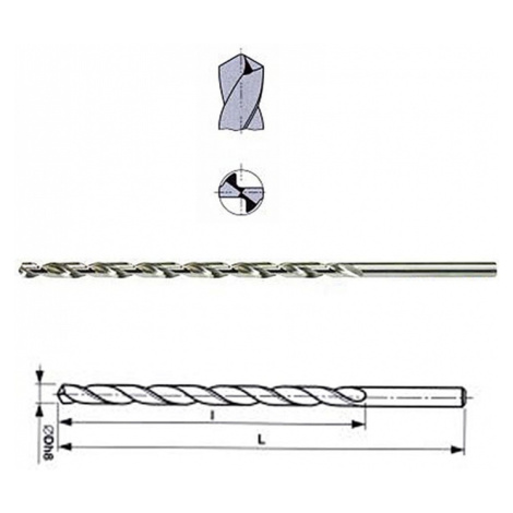 Vrták do kovu s válcovou stopkou 4,5x295/200 mm zvlášť dlouhý StimZet ZV3001