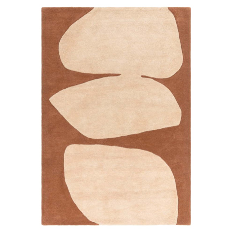 Ručně tkaný vlněný koberec v cihlové barvě 160x230 cm Canvas – Asiatic Carpets
