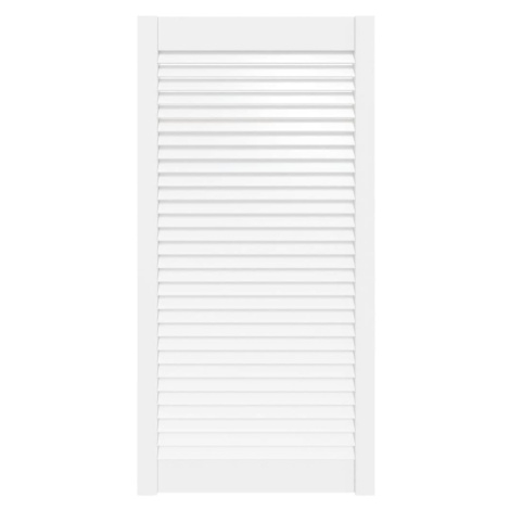 vidaXL Nábytková dvířka lamelový design bílá 99,3 x 49,4 cm borovice