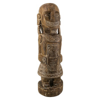 Estila Designová etno soška Toto z mangového dřeva s motivem totemové figury 100 cm