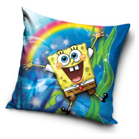 TipTrade Povlak na polštářek 40x40 cm - Sponge Bob a duha