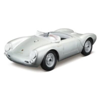 Maisto - PORSCHE 550 A SPYDER, stříbrná, 1:18