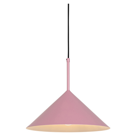 Designová závěsná lampa růžová - Triangolo QAZQA