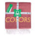 Růžovo-žlutá deka United Colors of Benetton 60% bavlna 40% akrylová tkanina / 140 x 190 cm