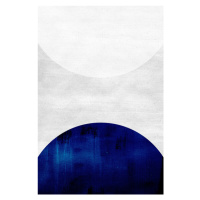 Ilustrace White & cobalt, Leemo, 26.7 × 40 cm