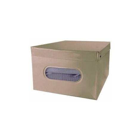 Compactor Skládací úložná krabice s víkem SMART, taupe