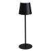 LED Stmívatelná nabíjecí stolní lampa LED/4W/4000 mAh 3000/4000/5500K IP44 černá