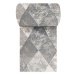 Běhoun koberec Vista šedý 05 v šíři 90 cm
