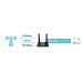 TP-Link TL-MR100 WiFi4 router (N300, 4G LTE, 2, 4GHz, 1x100Mb/s LAN, 1x100Mb/s LAN/WAN, 1xmicroS