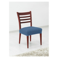 Potah elastický na sedák židle, komplet 2 ks Denia, modrý