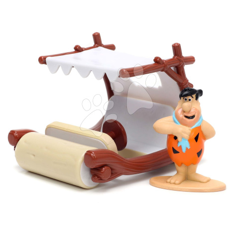 Autíčko Flintstoneovi The Flintstones Vehicle Jada kovové s figurkou Fred délka 12,3 cm 1:32