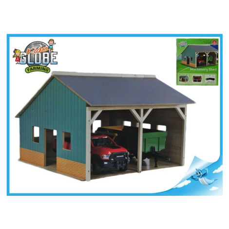 Kids Globe Farming garáž farma pro traktory 55x53x:16