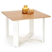 Konferenční stolek CROSS dub zlatý/bílá