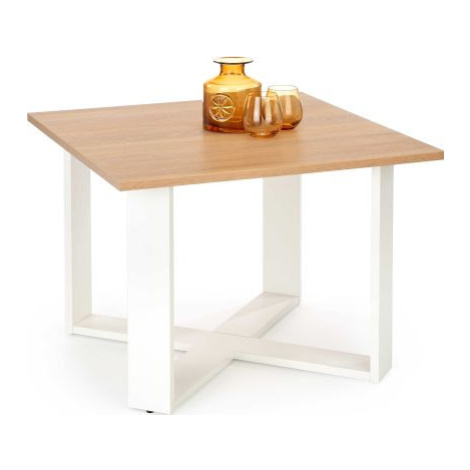 Konferenční stolek CROSS dub zlatý/bílá FOR LIVING
