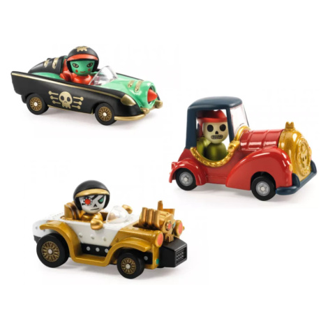 Balíček Crazy Motors - Red skull + Motor Skull + Pirate Wheels DJECO