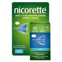 NICORETTE Mint 4 mg Lisované pastilky 40 kusů