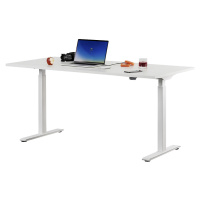 Topstar Psací stůl s elektrickým přestavováním výšky, rovné provedení, š x h 1600 x 800 mm, bílá