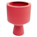KARE Design Červená kovová váza Volcano 35cm