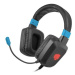 Fury Herní sluchátka s mikrofonem Raptor, drátové, RGB, USB, jack 3,5mm, kabel délka 2m, černá