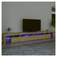 vidaXL TV skříňka s LED osvětlením sonoma dub 290 x 36,5 x 40 cm