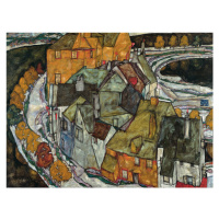 Obrazová reprodukce Island City (Crescent of Houses) - Egon Schiele, 40x30 cm