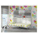 Multifunkční postel s nástavcem CEDUNA, craft bílý/grafit, 5 let záruka