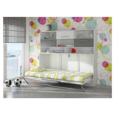 Multifunkční postel s nástavcem CEDUNA, craft bílý/grafit, 5 let záruka MORAVIA FLAT