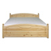Manželská posteľ - masív LK103 | 120cm borovica Moření: Borovice