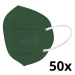 Respirátor FFP2 NR CE 0598 tmavě zelený 50ks