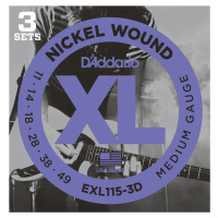 D'Addario EXL115-3D Struny pro elektrickou kytaru