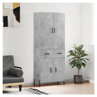 vidaXL Skříň highboard betonově šedá 69,5x34x180 cm kompozitní dřevo